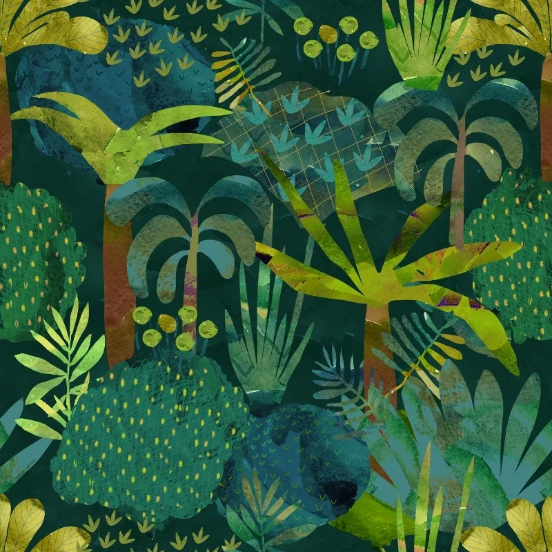 Bosque-Encantado-Palmeras-y-hojas-Verde-30301
