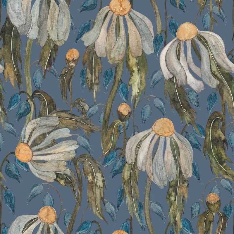 Wild-Camomile-Flores-azul-petroleo-10201-WC1